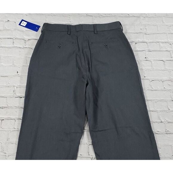 Alan Flusser Golf Pants Flat Front Gray MENS SIZE 33X32 - Picture 4 of 7